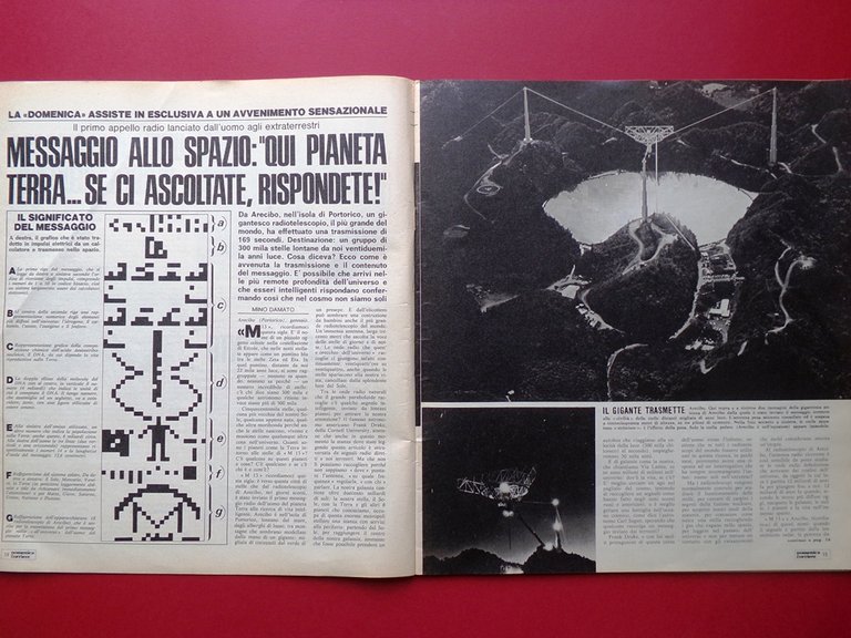 La Domenica del Corriere 9 Gennaio 1975 Messaggio Spazio Belmondo …