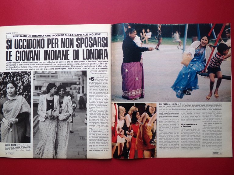 La Domenica del Corriere 9 Gennaio 1975 Messaggio Spazio Belmondo …