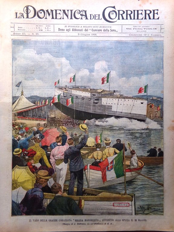 La Domenica del Corriere 9 Giugno 1901 Upsala Morelli Segnali … | Immagine Gallery 1