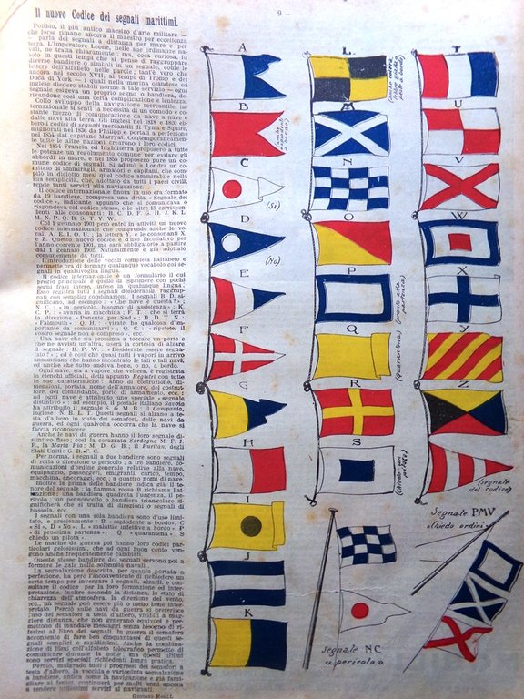 La Domenica del Corriere 9 Giugno 1901 Upsala Morelli Segnali …