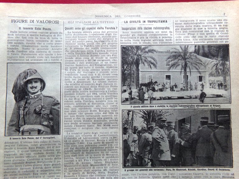 La Domenica del Corriere 9 Giugno 1912 Ponzo Castello Chillone … | Immagine Gallery 4