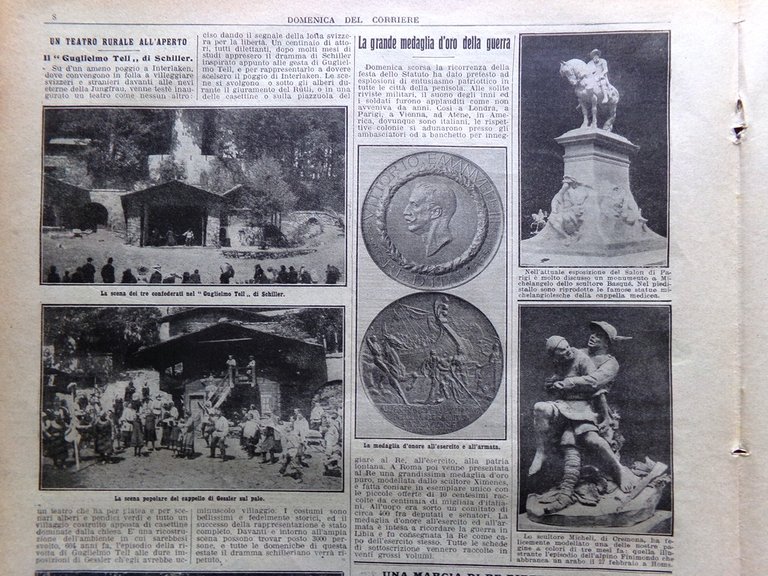 La Domenica del Corriere 9 Giugno 1912 Ponzo Castello Chillone … | Immagine Gallery 8