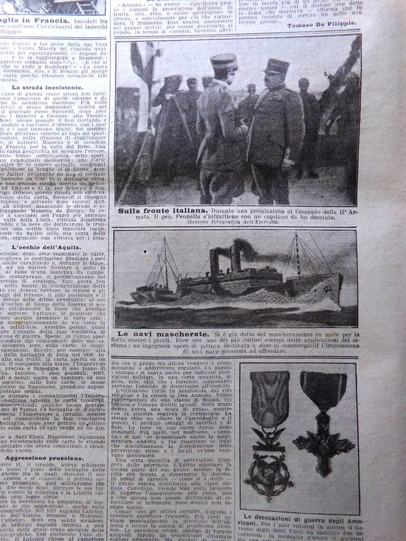 La Domenica del Corriere 9 Giugno 1918 WW1 Alpini Ghiacciai … | Immagine Gallery 7