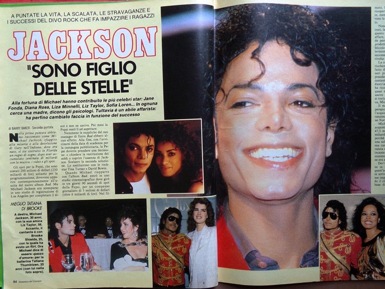 La Domenica del Corriere 9 Giugno 1988 Michael Jackson Europei …