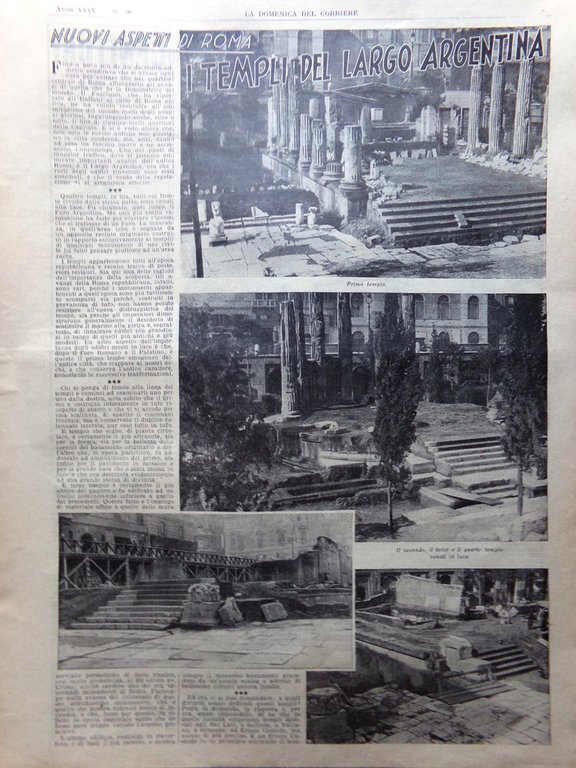La Domenica del Corriere 9 Luglio 1933 Littoria Ariosto Crociera … | Immagine Gallery 2