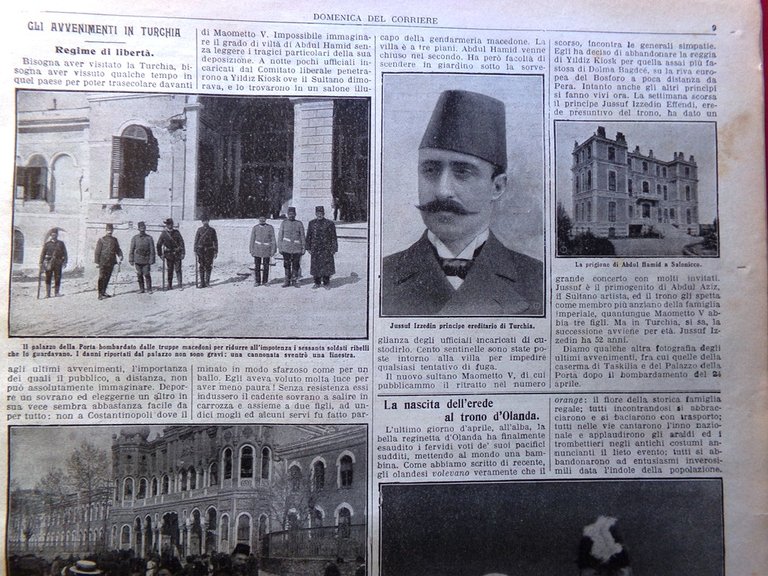 La Domenica del Corriere 9 Maggio 1909 Sommergibile Foca Castello … | Immagine Gallery 2