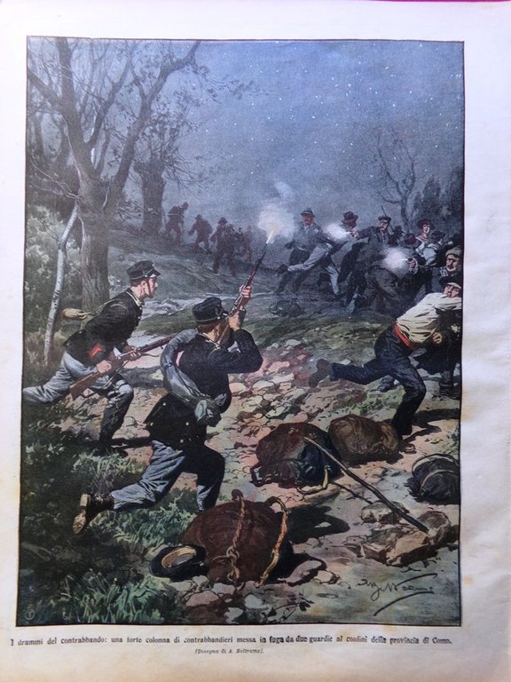 La Domenica del Corriere 9 Maggio 1909 Sommergibile Foca Castello … | Immagine Gallery 3