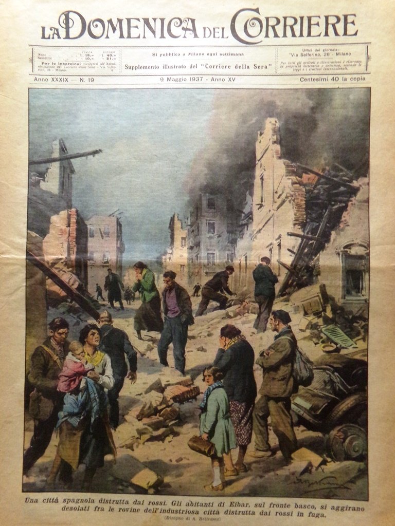 La Domenica del Corriere 9 Maggio 1937 Clem Sohn Deterding … | Immagine principale