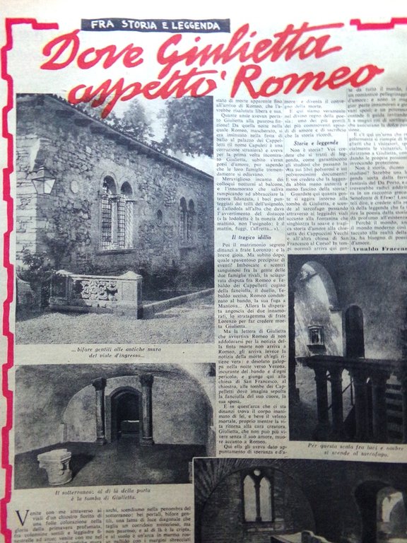 La Domenica del Corriere 9 Maggio 1943 WW2 Giulietta Romeo …