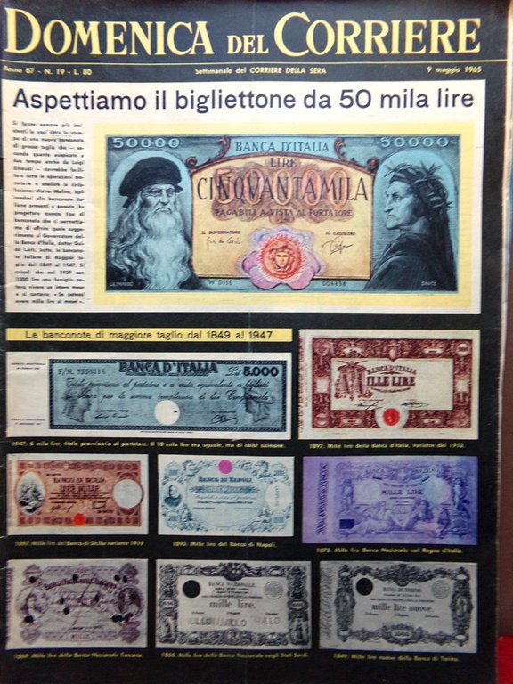 La Domenica del Corriere 9 Maggio 1965 Musiani Lira Beatles … | Immagine Gallery 1