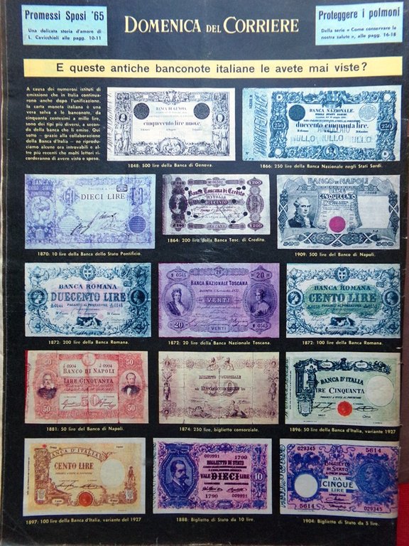 La Domenica del Corriere 9 Maggio 1965 Musiani Lira Beatles … | Immagine Gallery 5