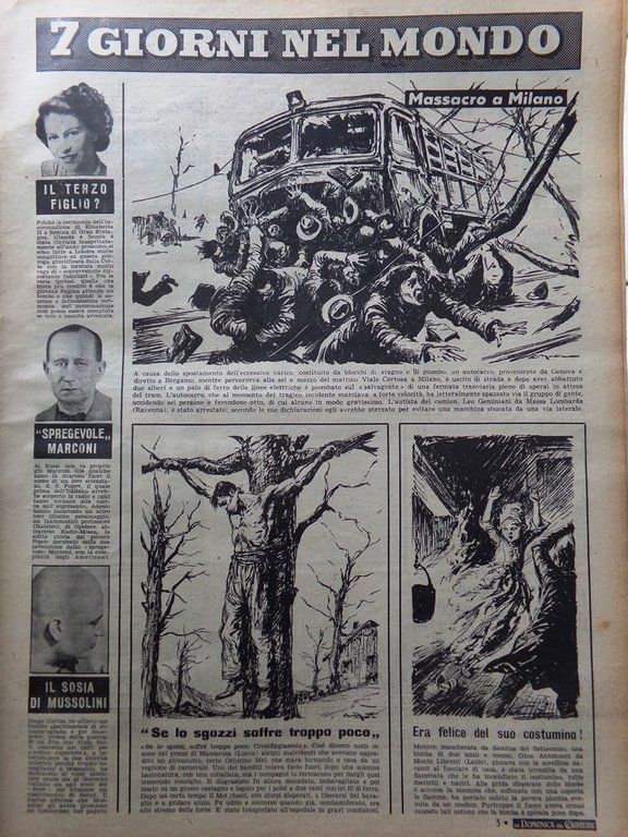 La Domenica del Corriere 9 Marzo 1952 Marconi Ustinov Pietro … | Immagine Gallery 4