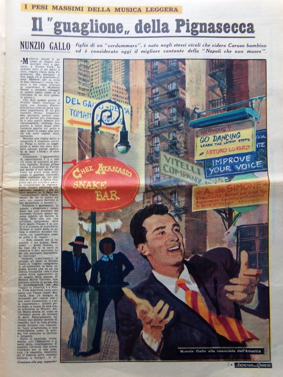 La Domenica del Corriere 9 Novembre 1958 Papa Giovanni XXIII …