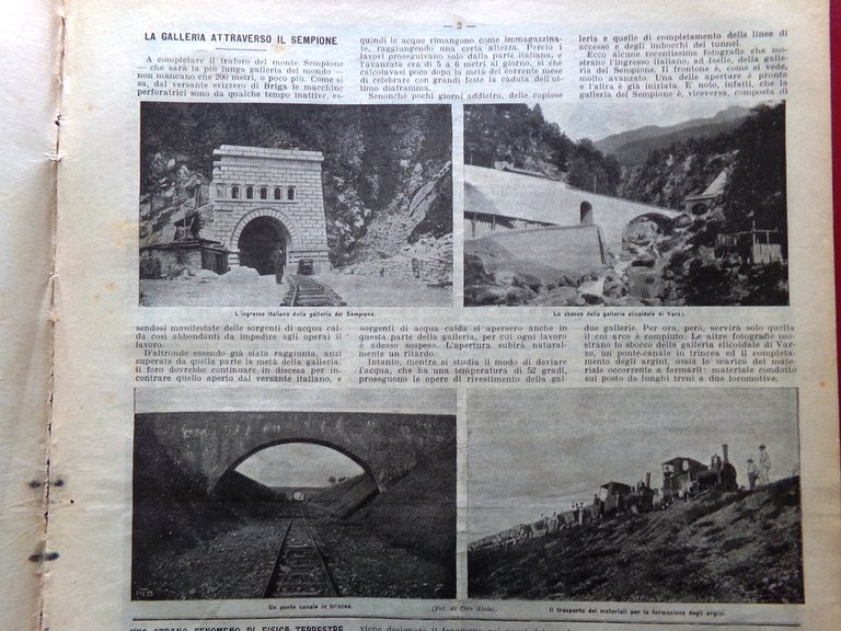 La Domenica del Corriere 9 Ottobre 1904 Sempione Disastro Ferrara … | Immagine Gallery 3