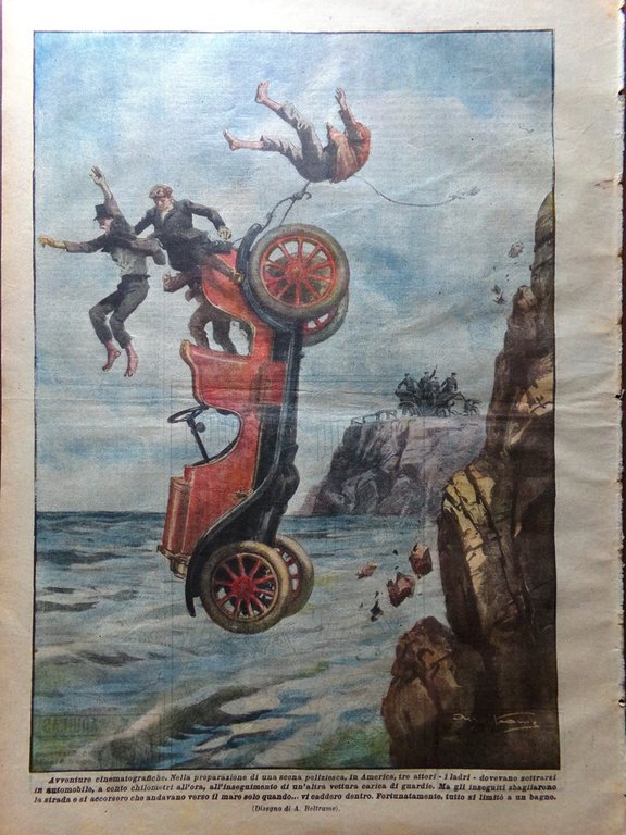 La Domenica del Corriere 9 Ottobre 1921 Oppau Comasine Zugna …