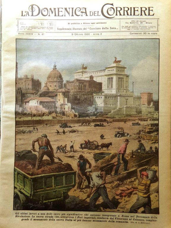 La Domenica del Corriere 9 Ottobre 1932 Rex Cervino Artico … | Immagine Gallery 1