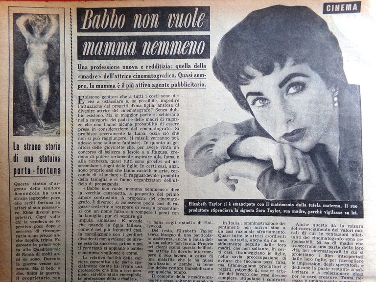 La Domenica del Corriere 9 Ottobre 1955 Teatro Cinese Taylor …
