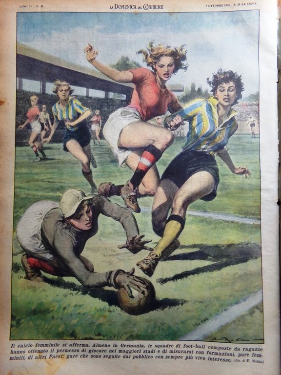 La Domenica del Corriere 9 Ottobre 1955 Teatro Cinese Taylor …