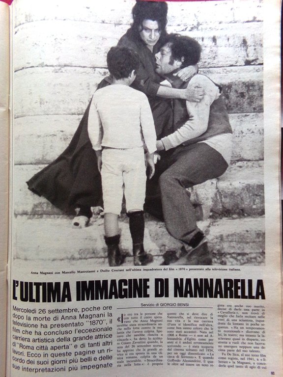La Domenica del Corriere 9 Ottobre 1973 Morte Magnani Neruda … | Immagine Gallery 4