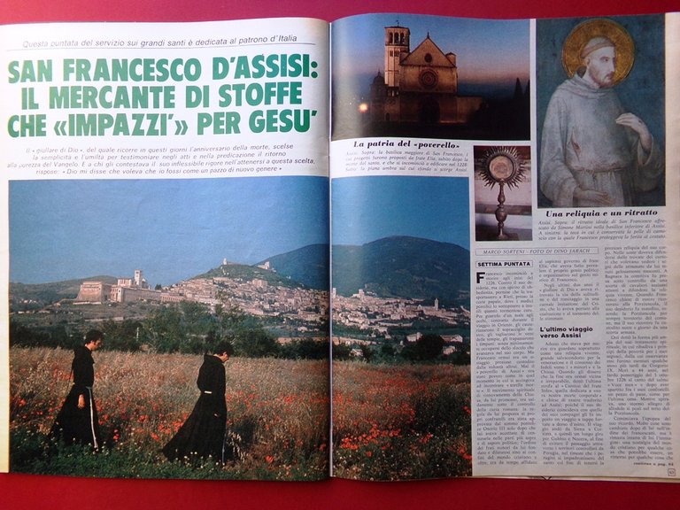 La Domenica del Corriere 9 Ottobre 1975 San Francesco Dean …