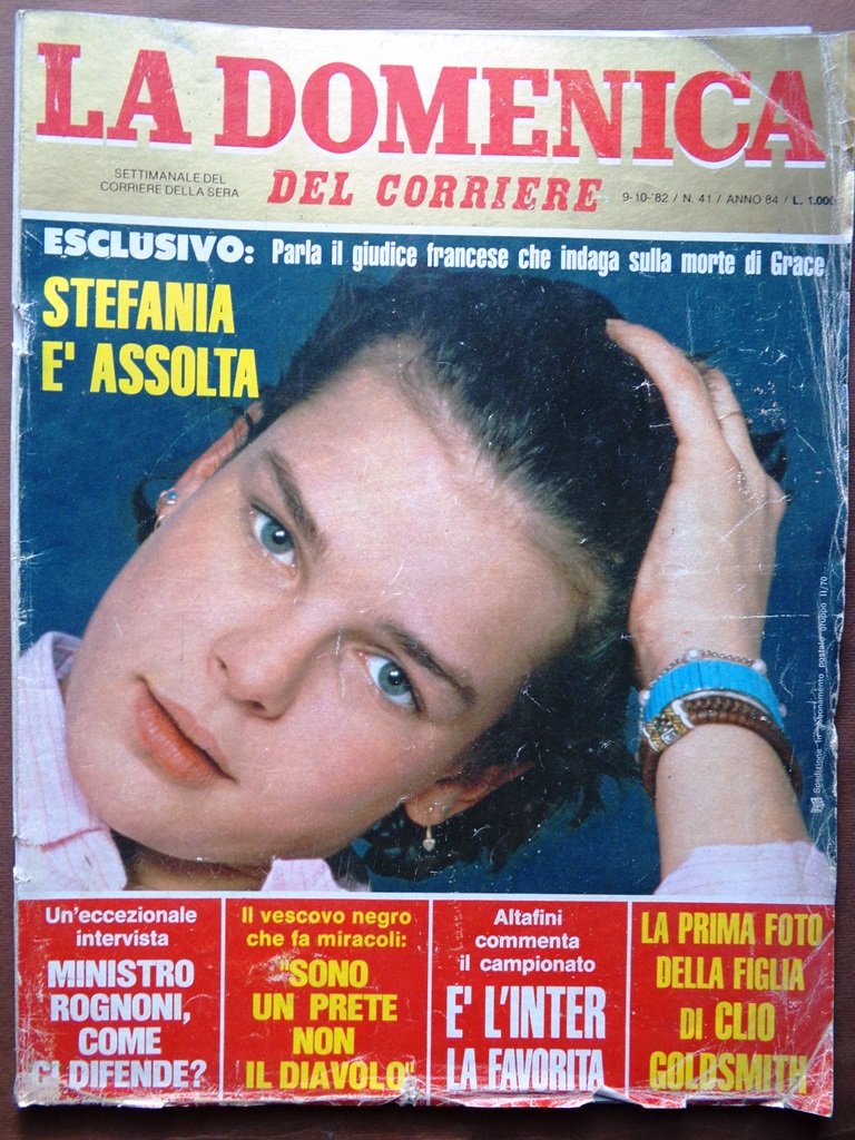 La Domenica del Corriere 9 Ottobre 1982 Vitale Stefania Monaco …