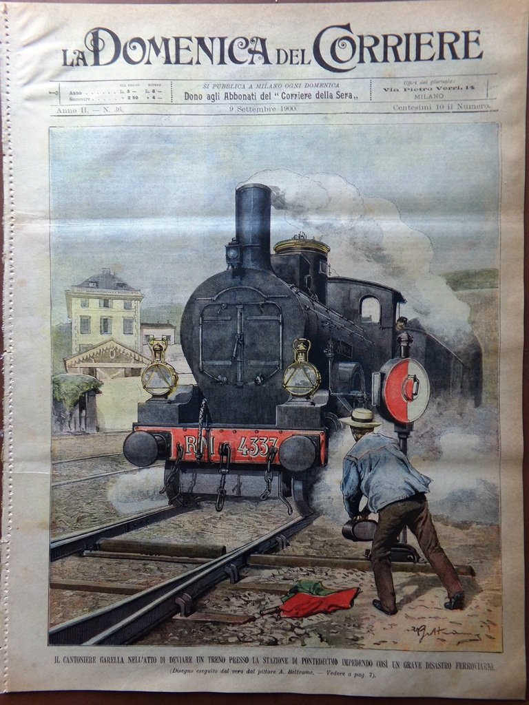 La Domenica del Corriere 9 Settembre 1900 Friedrich Nietzsche Garella …