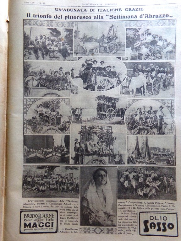 La Domenica del Corriere 9 Settembre 1923 Feste in Abruzzo …