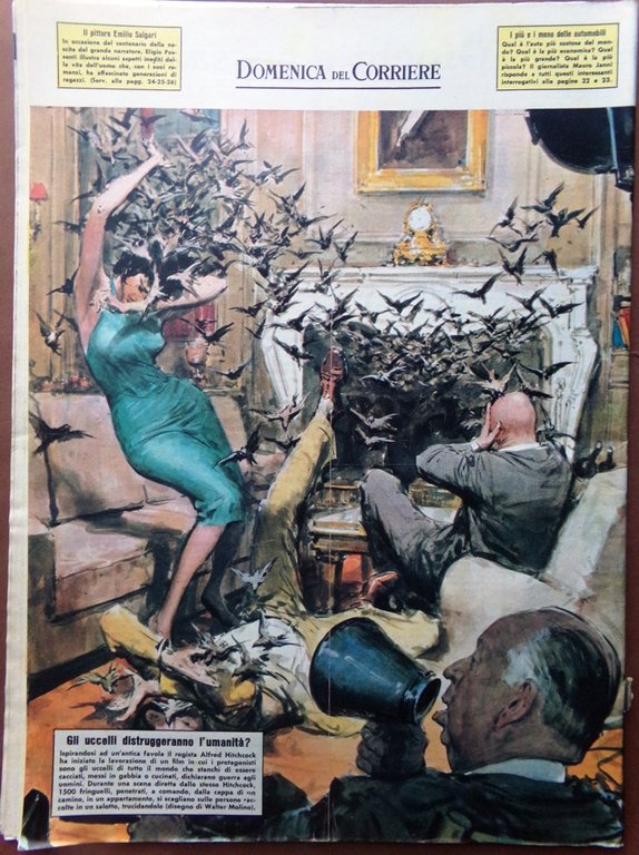 La Domenica del Corriere 9 Settembre 1962 Hitchcock Ferrero Orfei … | Immagine Gallery 5