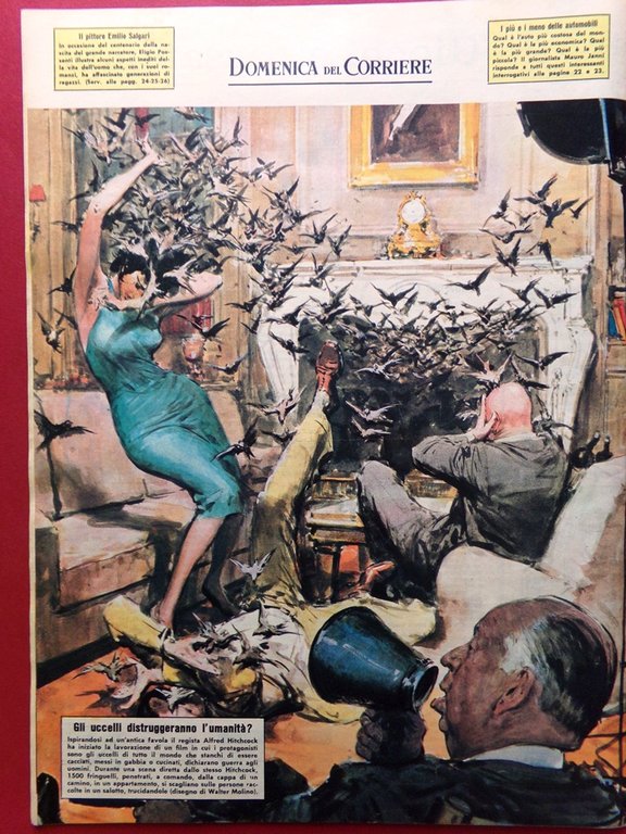 La Domenica del Corriere 9 Settembre 1962 Hitchcock Ferrero Orfei … | Immagine Gallery 7