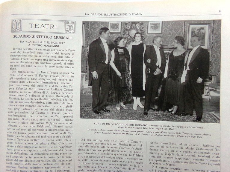 La Grande Illustrazione d'Italia Aprile 1926 Miramar Borboni Sahara Fiera …