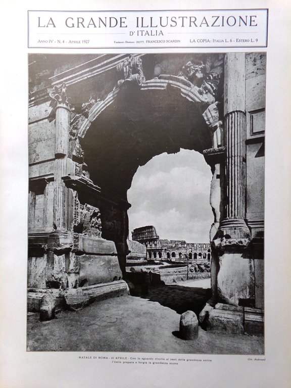 La Grande Illustrazione d'Italia Aprile 1926 Miramar Borboni Sahara Fiera …