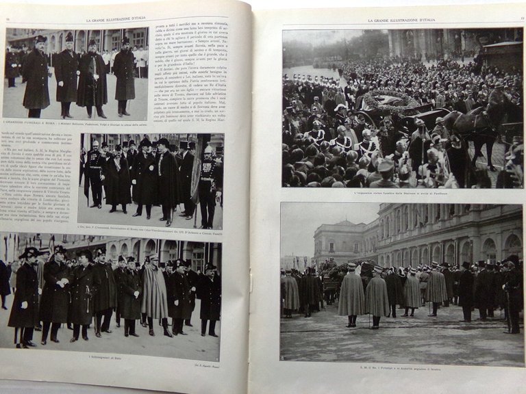 La Grande Illustrazione d'Italia Gennaio 1926 Morte Margherita Savoia Mussolini