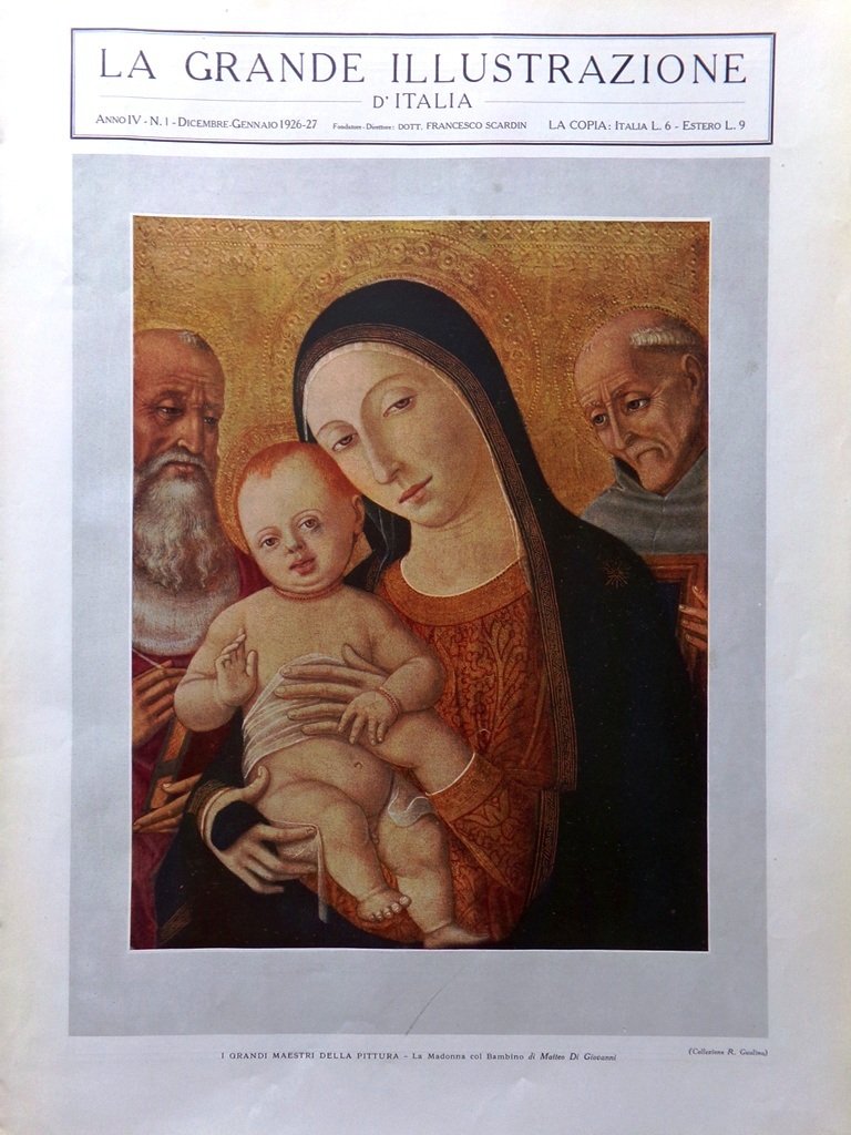 La Grande Illustrazione d'Italia Gennaio 1927 Arte Ostia Mascagni Certosa …