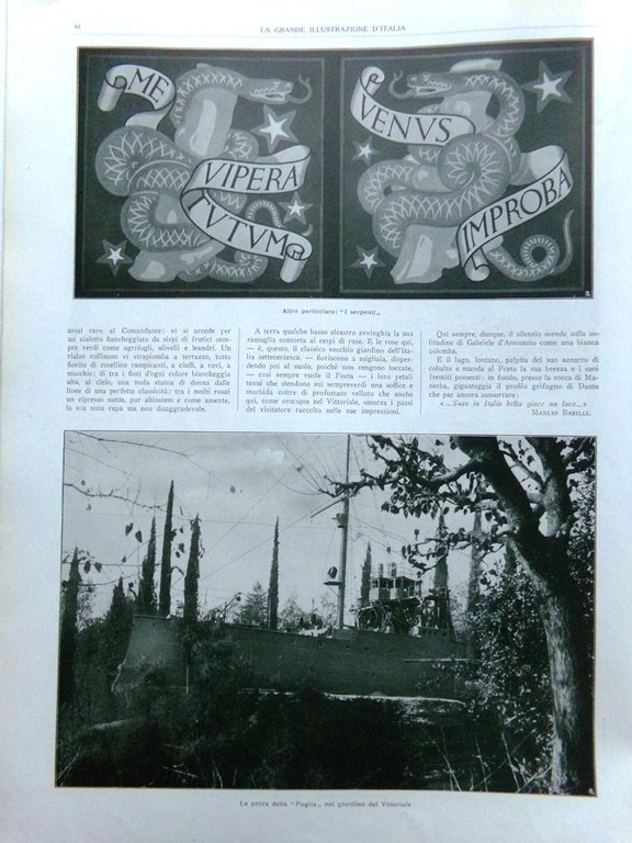 La Grande Illustrazione d'Italia Giugno 1926 Parco di Caserta Marconi …