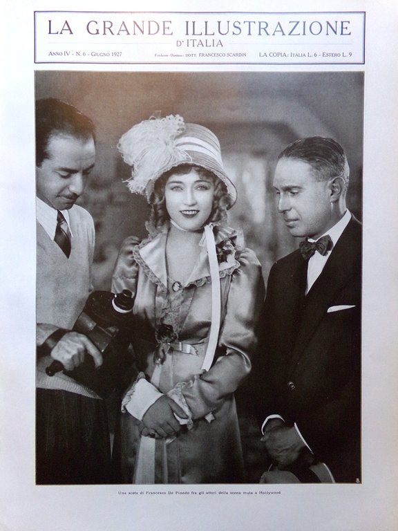 La Grande Illustrazione d'Italia Giugno 1926 Parco di Caserta Marconi …