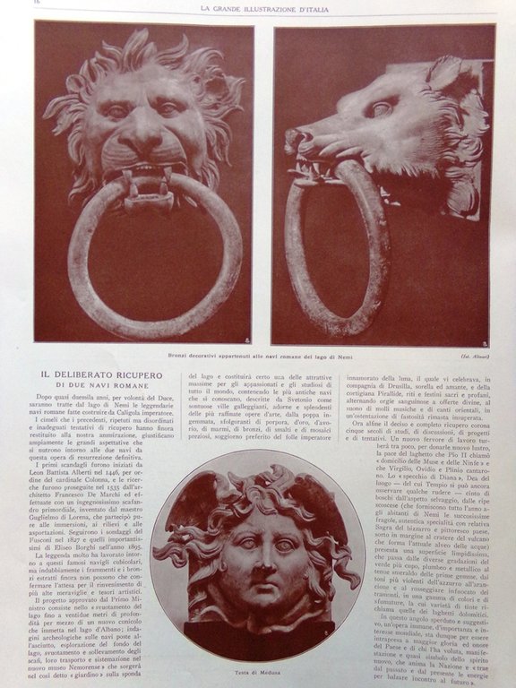 La Grande Illustrazione d'Italia Giugno 1926 Parco di Caserta Marconi …