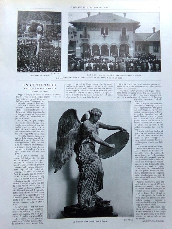 La Grande Illustrazione d'Italia Luglio 1926 Palio Siena Chiavari Usmate …