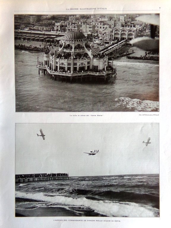 La Grande Illustrazione d'Italia Luglio 1927 De Pinedo Morelli Carducci …