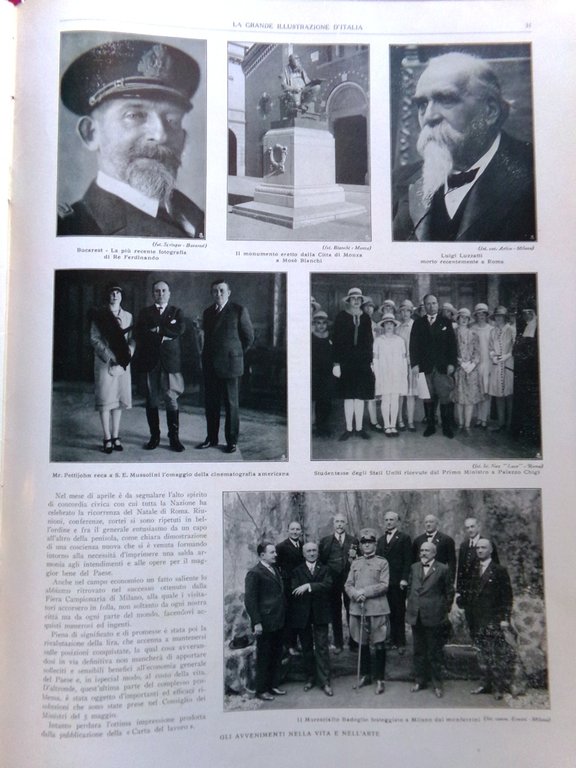 La Grande Illustrazione d'Italia Maggio 1926 Riviera Ponente Norge Nobile …