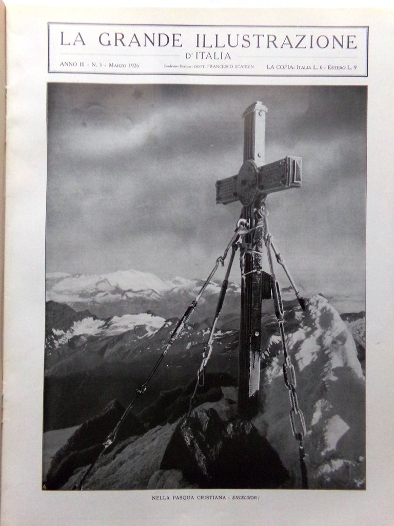 La Grande Illustrazione d'Italia Marzo 1926 Milano Rubinstein Tripoli Vaticano