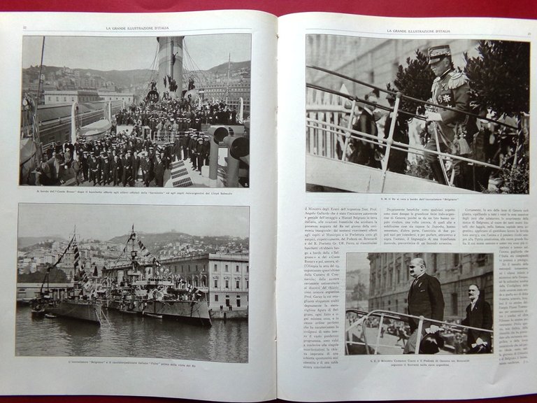 La Grande Illustrazione d'Italia Novembre 1926 Guglielmo Marconi Ravello Puccini