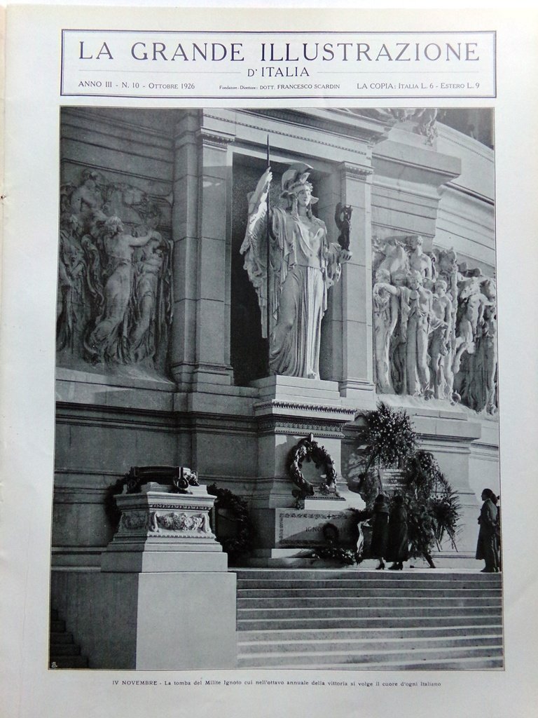 La Grande Illustrazione d'Italia Ottobre 1926 Bernina Santa Margherita Beethoven