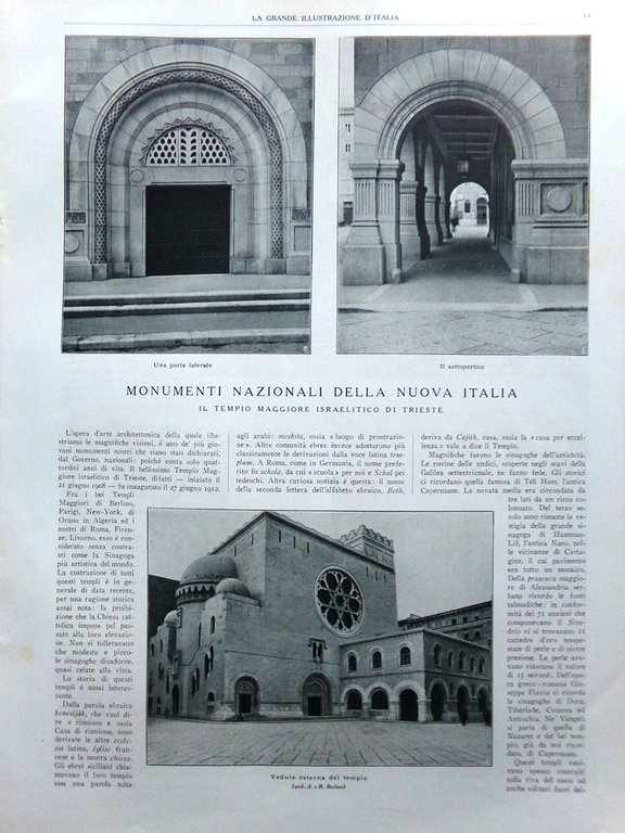 La Grande Illustrazione d'Italia Ottobre 1926 Bernina Santa Margherita Beethoven