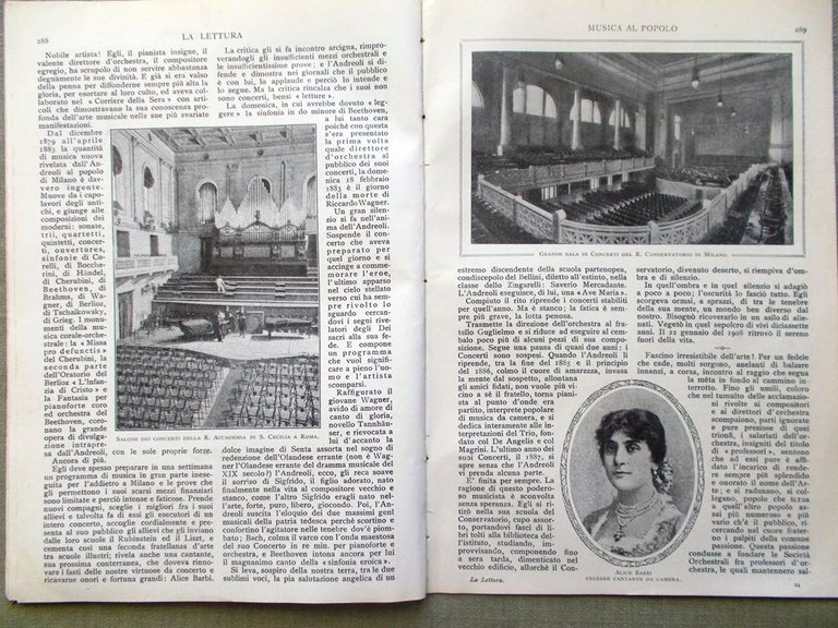 La Lettura del Aprile 1920 Raffaello Marmora Villa Manzoni Musica …