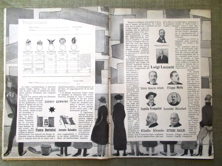 La Lettura del Gennaio 1920 Taj Mahal Reno Simboli Elettorali …