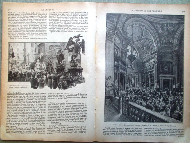 La Lettura del Luglio 1920 Giovane Italia Copenaghen Miracolo San …