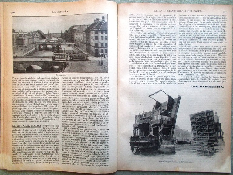 La Lettura del Luglio 1920 Giovane Italia Copenaghen Miracolo San …