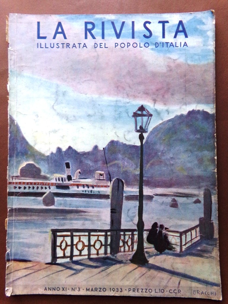 La Rivista illustrata Marzo 1933 Hitler Stato Maggiore Ponte Venezia …