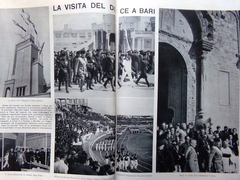 La Rivista illustrata Settembre 1934 Ajanta Ellora Duce Bari Bosforo …