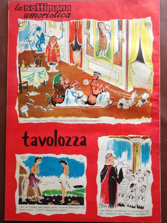 La Settimana Umoristica 14 Giugno 1954 Domingo Giorgio Gabry Carovana …